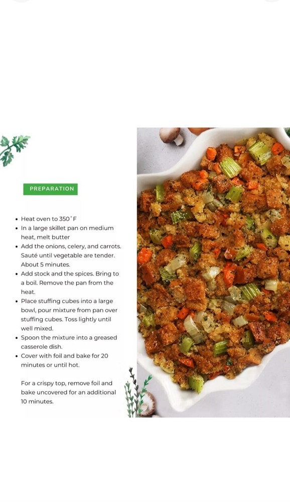ALEIA'S BEST. TASTE. EVER. Plain Stuffing Mix - 10oz / 2 Pack Authentic Ex:02/25