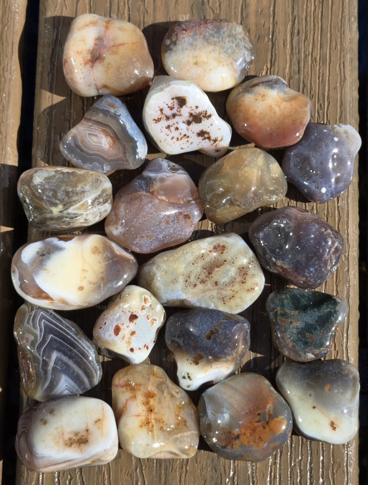 Botswana Agate Selects - GREATEST - Rough, Natural, Not Polished A+ Grade