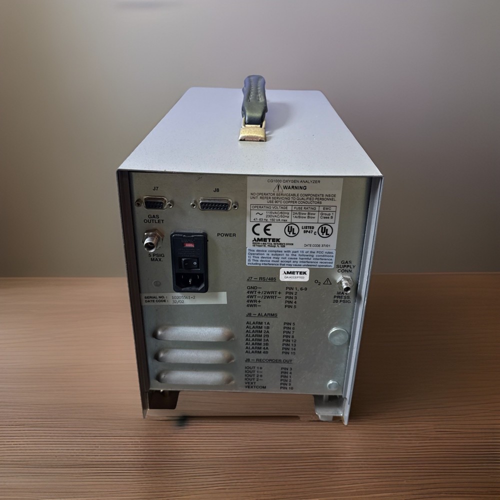 2 AMETEK Process Instruments Thermox CG-1000 Oxygen Analyzer Working