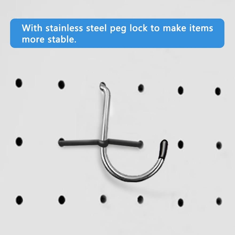 258PCS Pegboard Hooks, Pegboard Accessories Organizer Kit, Pegboard Set for T...