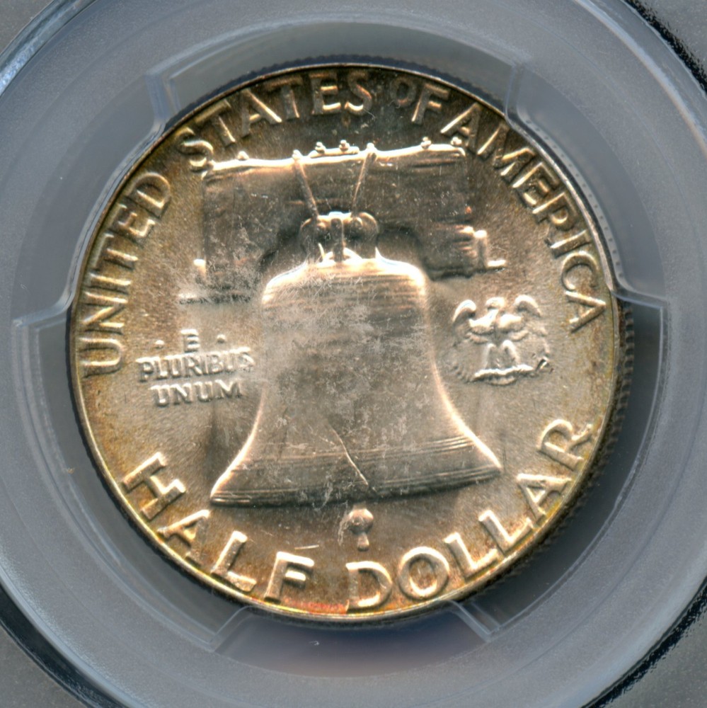 1957 Franklin Silver Half Dollar PCGS MS 65