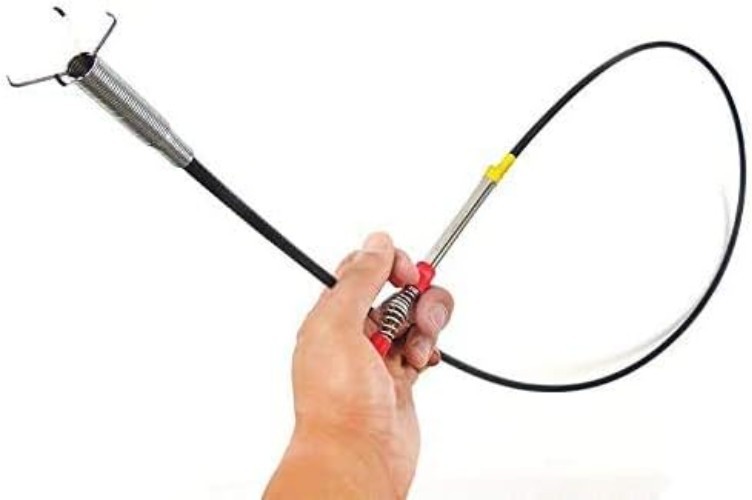 63-Inch Flexible Grabber Claw Tool & Drain Clog Remover - 2 Pack Set
