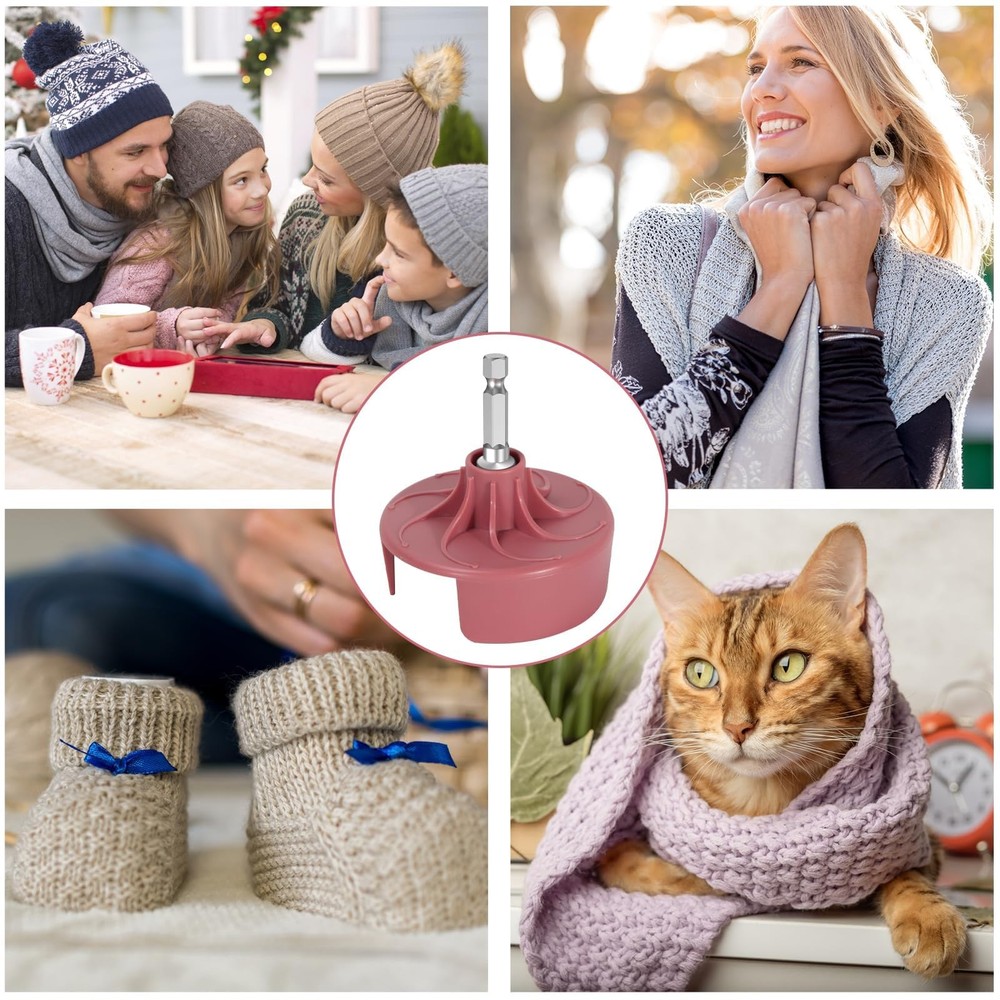 Knitting Machine Adapter, Quick Knit Replaceable Crochet S, Deep pink