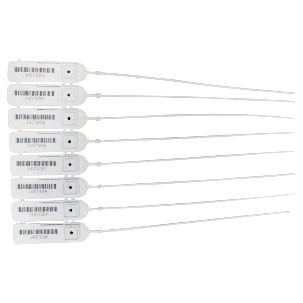 Pull-Tight Barcode Security Seals 8'', 50 Seals