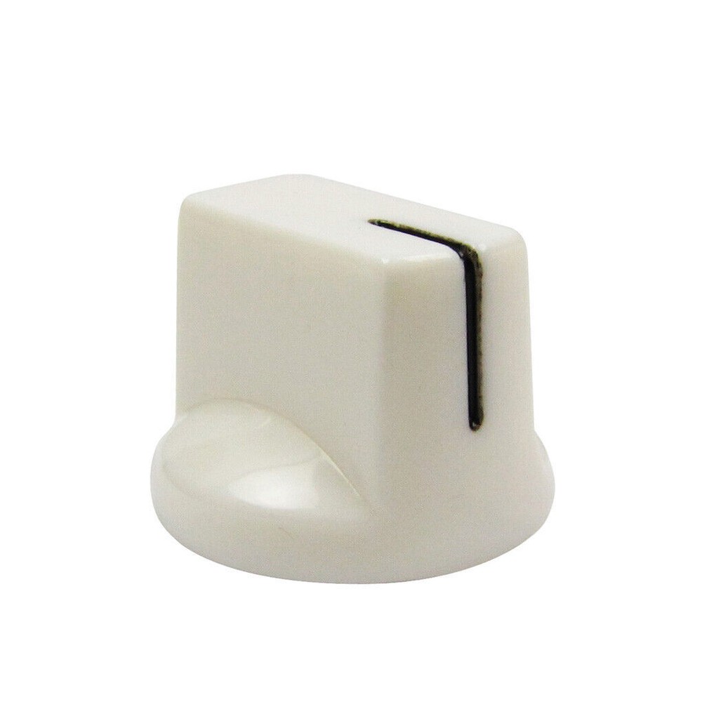 12PCS Plastic Guitar Amplifier Amp Knobs Effect Pedal Pointer Knobs Parts White