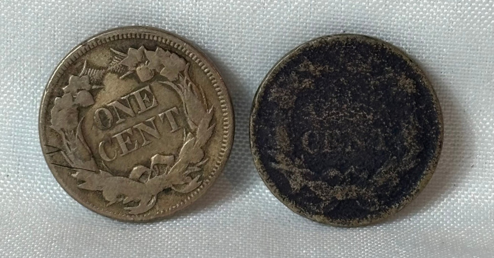 1857 & 1858 Flying Eagle Cents