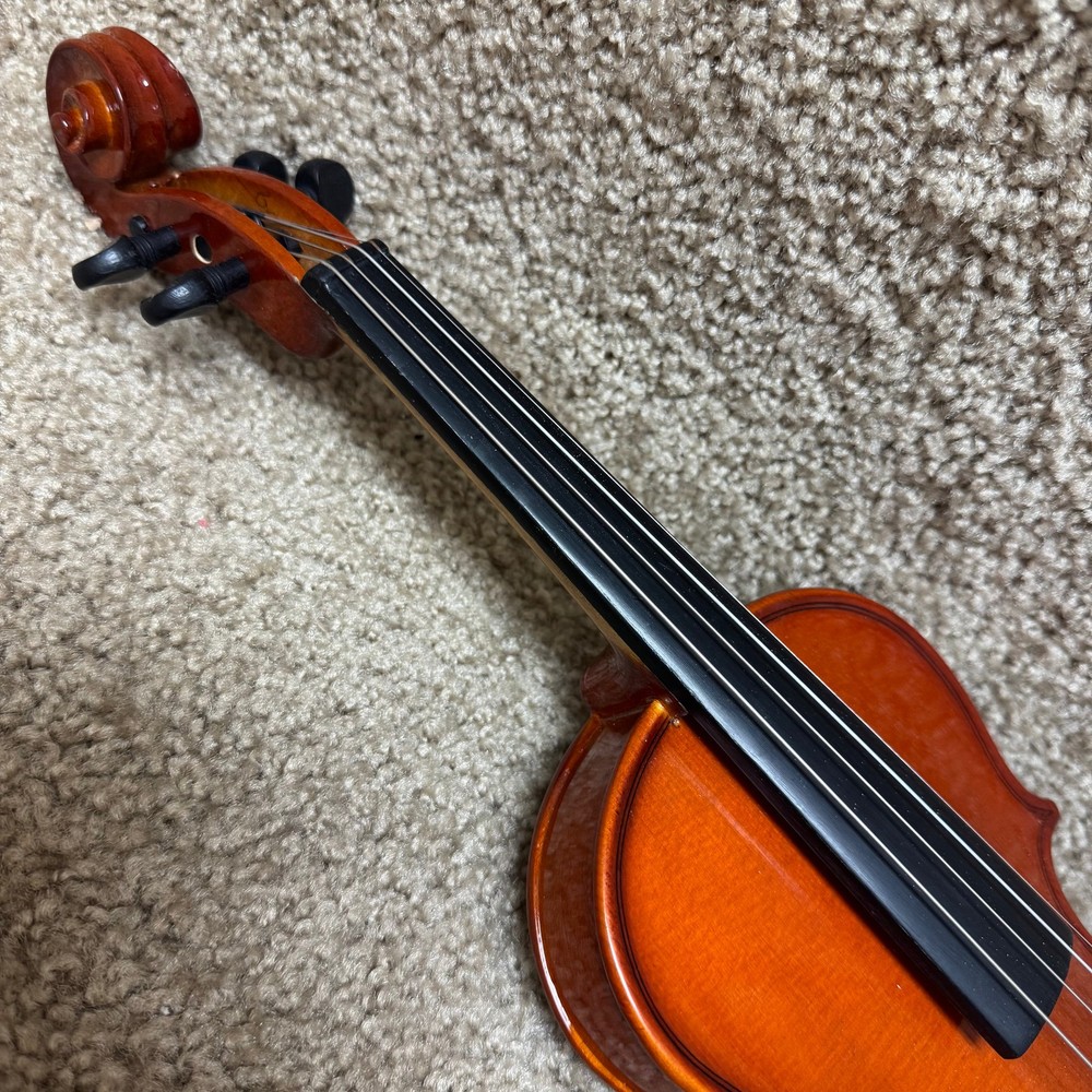 Unlabeled 1/8 Violin Flame Maple w/ Case & Bow