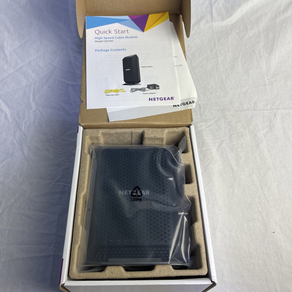 NETGEAR CM700-100NAS Cable Modem New Open Box