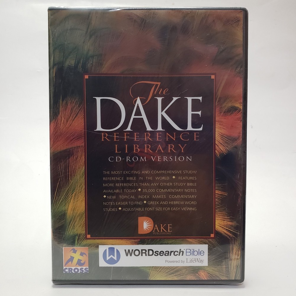 The Dake Reference Library CD-ROM Version Word Search Christianity Bible