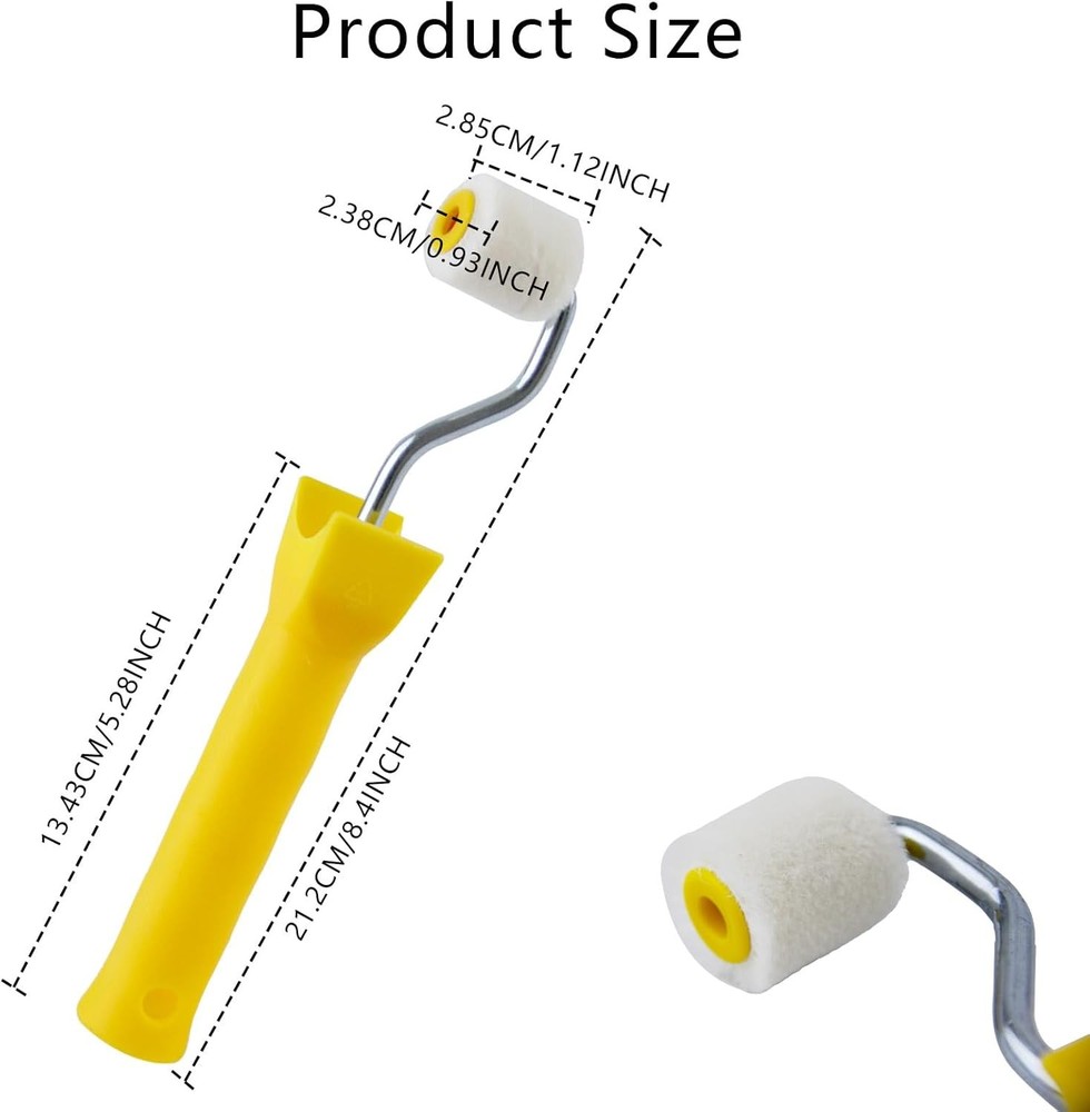 2 Pcs Foam Paint Roller Mini Rollers for Touch up Trim Edge or 1 Inch