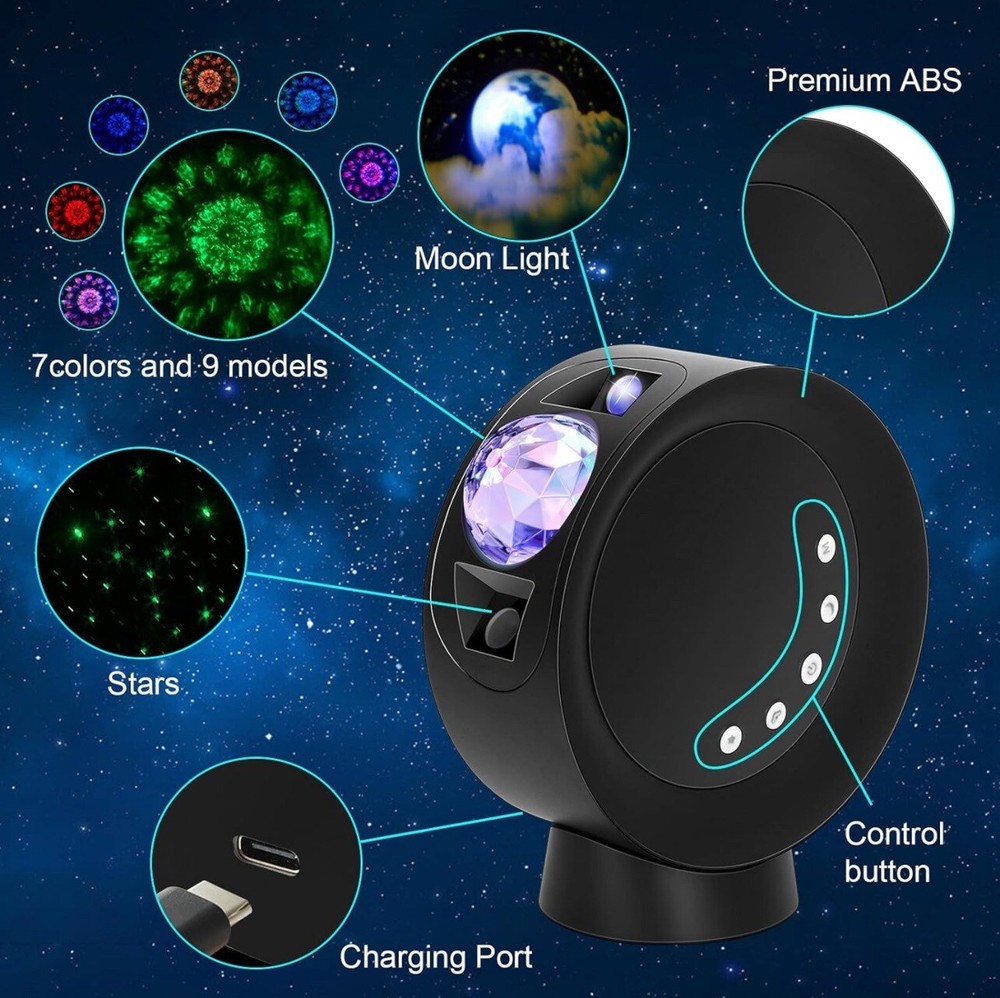 Kivotac Galaxy Star Projector Remote Controlled GGE01