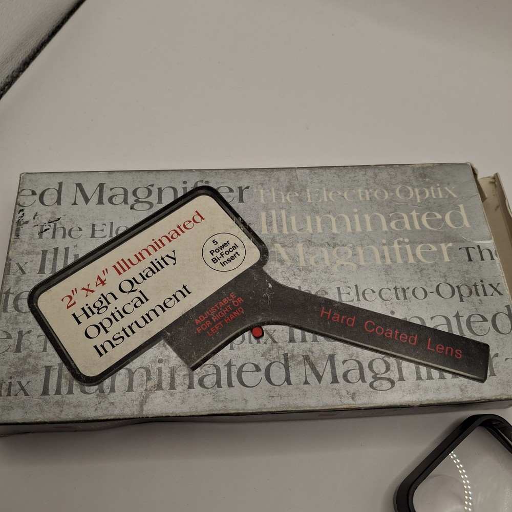 Electro-Optix Inc 2"×4" Illuminated High Quality Optical Instrument Magnifier