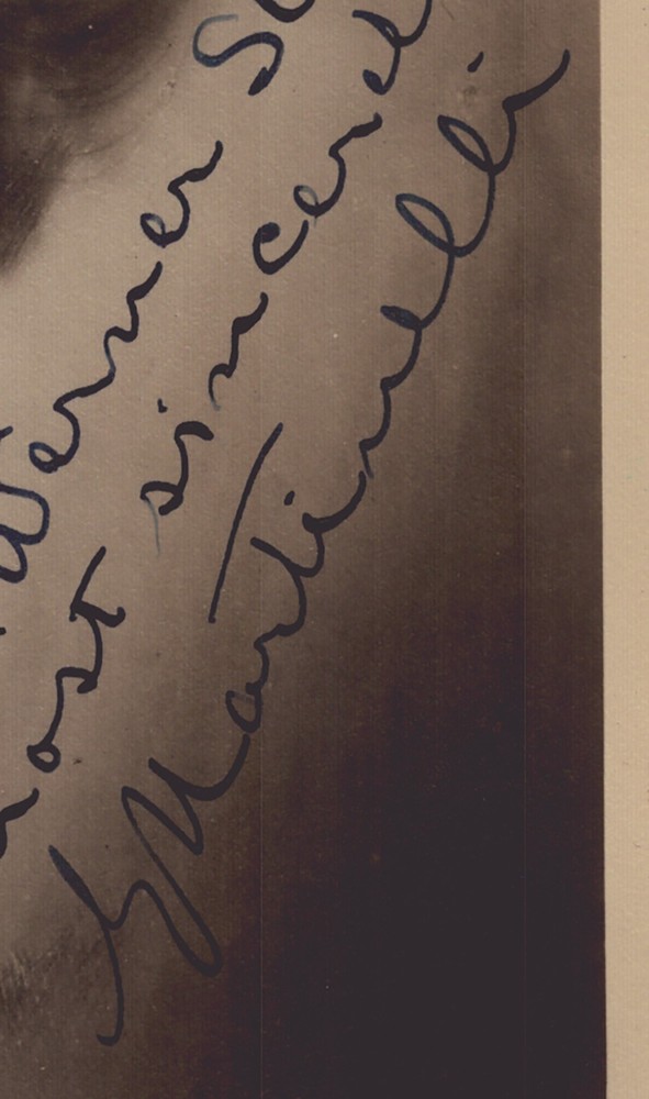 GIOVANNI MARTINELLI - INSCRIBED PHOTOGRAPH SIGNED