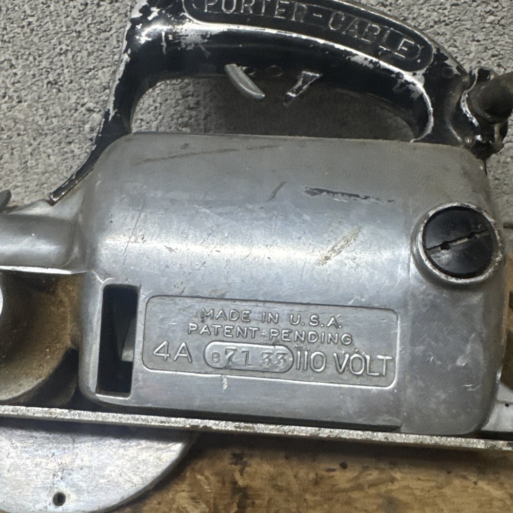 Porter Cable A4 4-1/2" Guild Saw Syracuse Sander