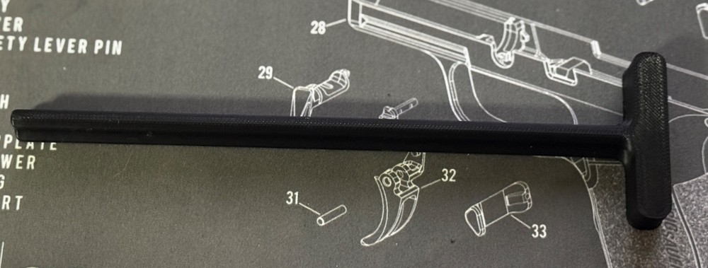 Rugged Obsidian 9 / 45 Suppressor  Baffle Alignment Rod
