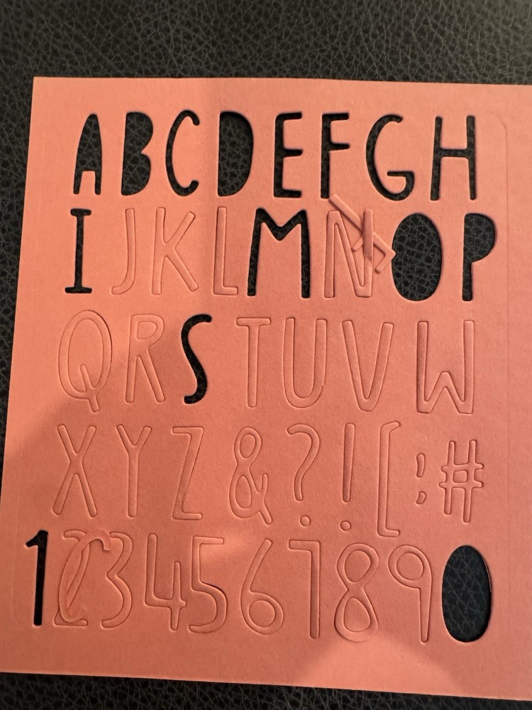 Sizzix Thinlits Alphabet Jenna
