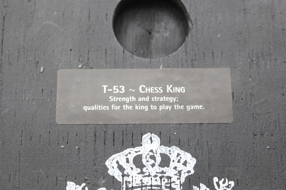 Sid Dickens MEMORY BLOCK Tile T-53 2000 CHESS KING Strength+Strategy Retired 6x8