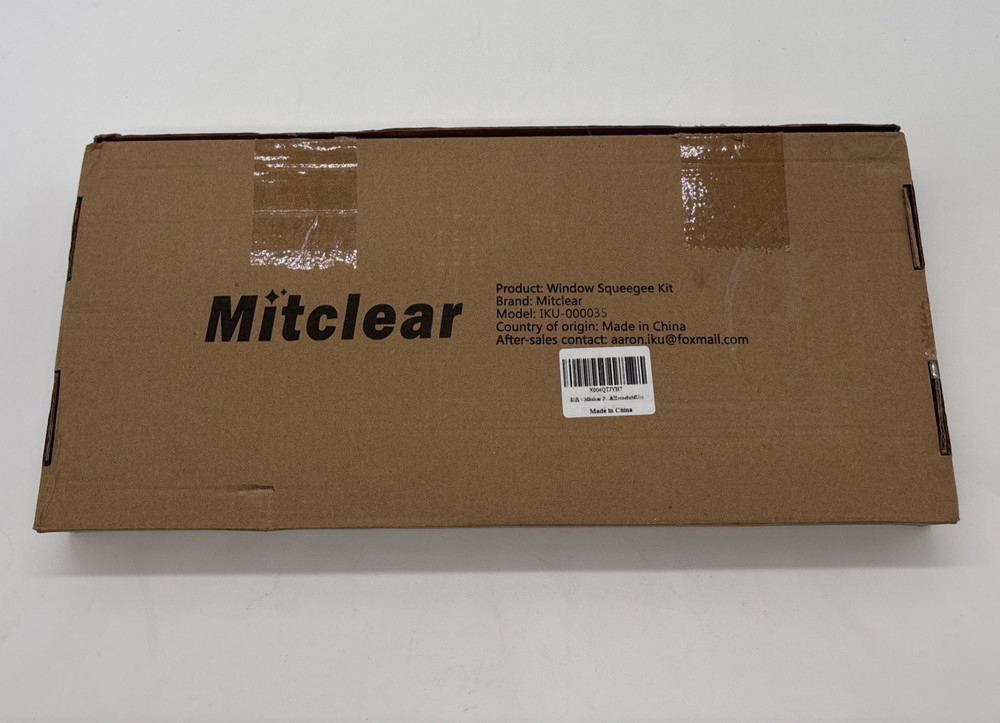 Professional Window Cleaning Kit 14IN, with Silicone Squeegee Blade, Microfib...