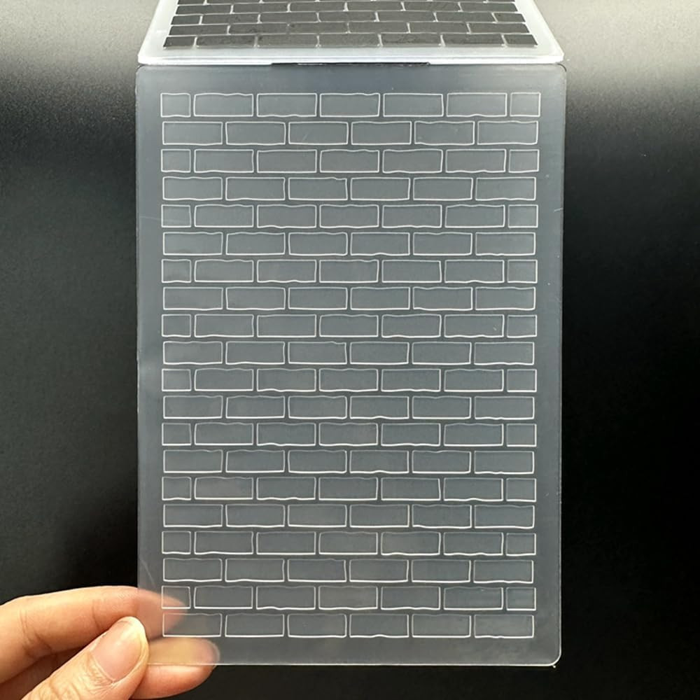 Christmas Brick Wall Texture Embossing Folder - 3D Textured Stamping, Ideal for
