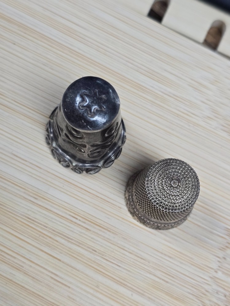 ✨x2 Sterling THIMBLES * .925 Sterling Silver