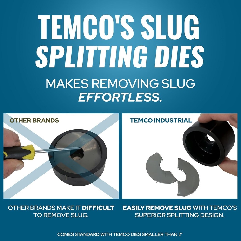 Effortless Hydraulic Punching Tool Set - Includes 6 Dies for Multiple Materials