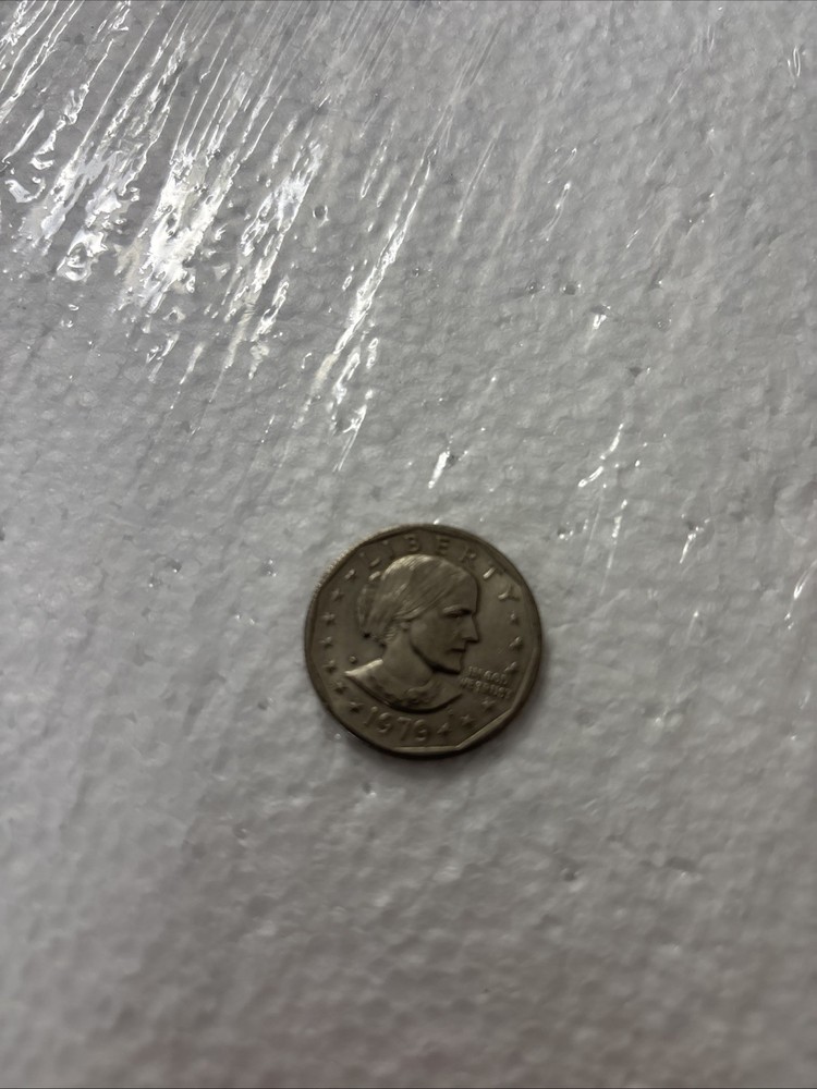 1979 P Mint Mark Susan B Anthony Dollar Coin Circulated