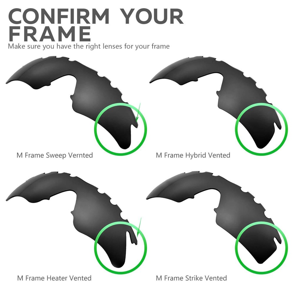 WL Vented Replace Lenses for Oakley M Frame Sweep Sunglasses-Multiple Options