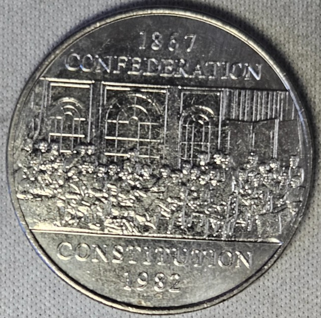 Canada 1 dollar 1982 - 1867 CONFEDERATION CONSTITUTION Mint State #AB213