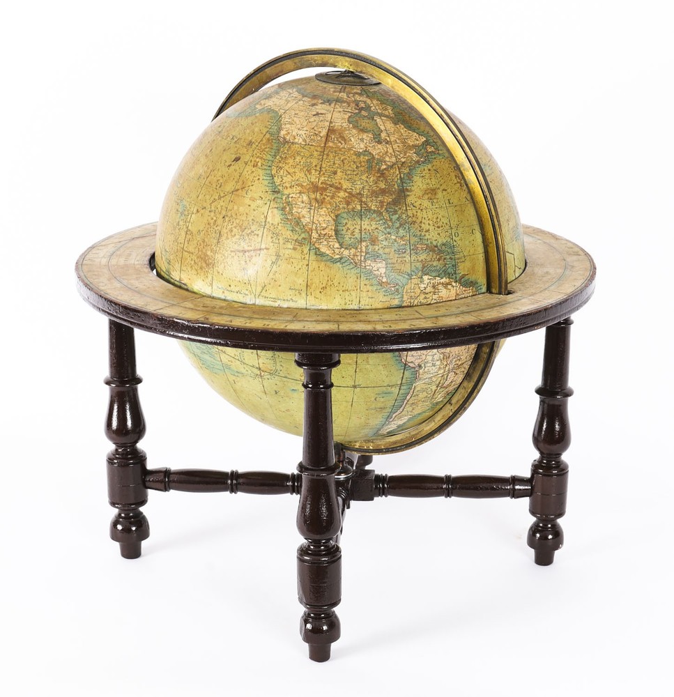 Antique Victorian Terrestrial Library Table Globe by Wyld's Dated 1849  19th C