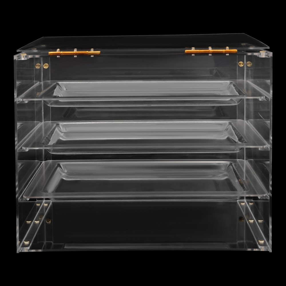 3 Trays Acrylic Display Case Bakery Pastry Display Case Cookie Display Cabinet
