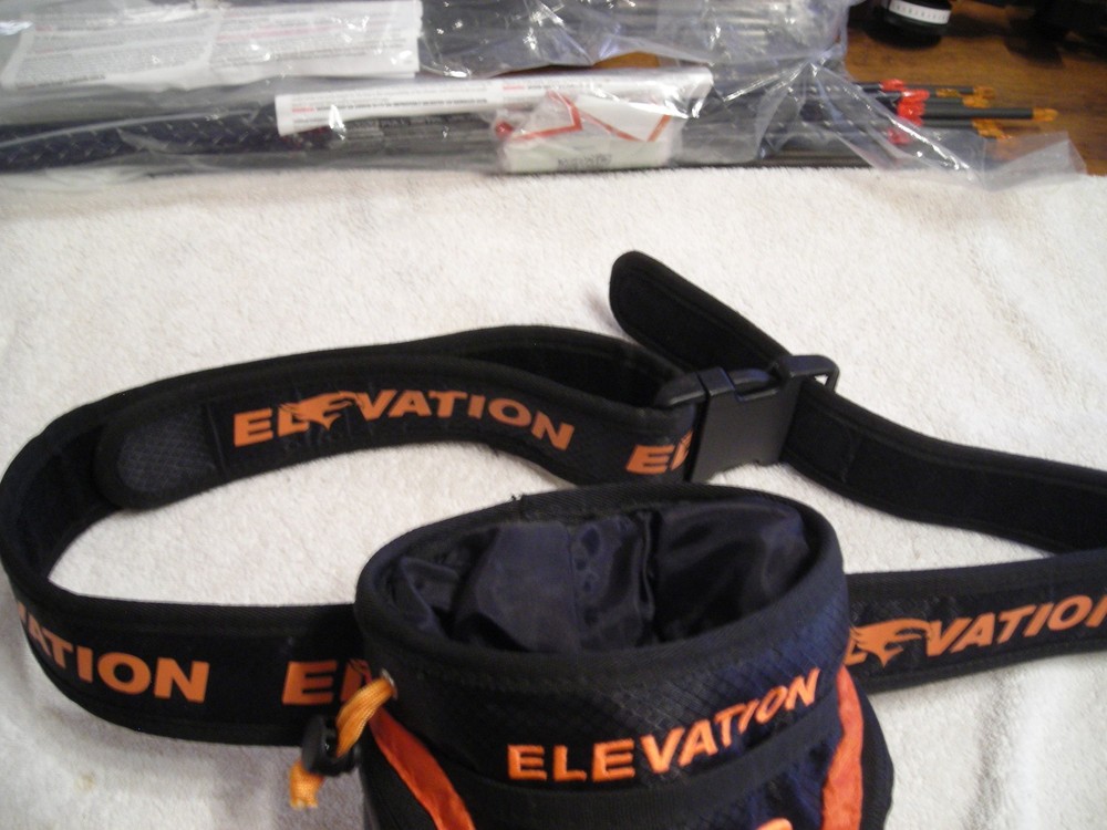 Elevation Release Pouch And Belt Flo Orange and Black Adjustable