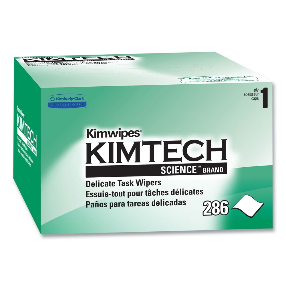 Kimtech Science KimWipes Delicate Task Wipers 280 Count Low Lint Cleaning Wipes
