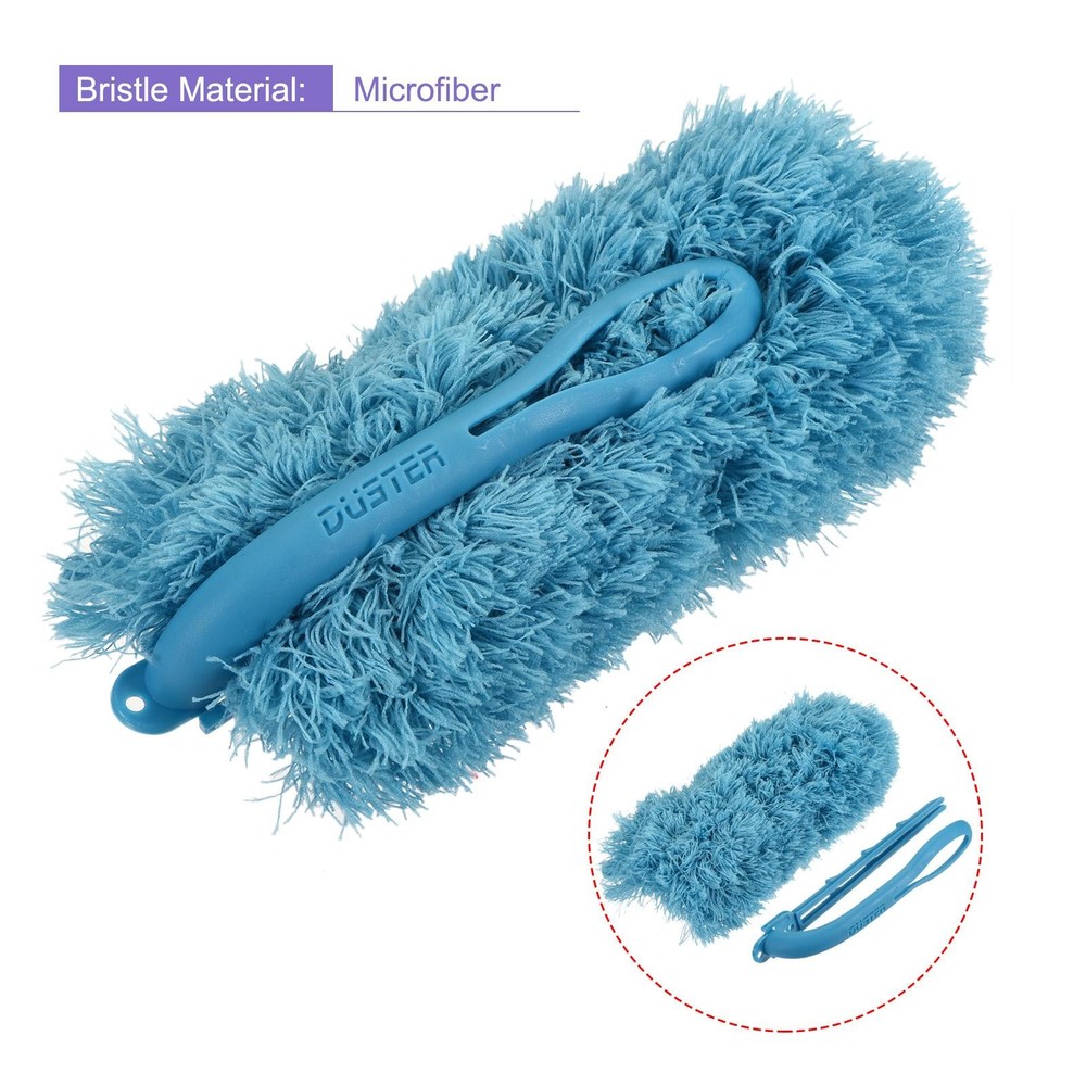 Microfiber Dust Reusable Feather Dust, Blue, 3pcs