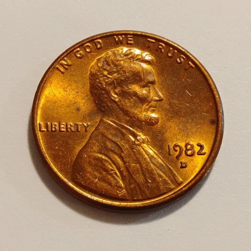 1982 D - RD - COPPER - LARGE DATE - 3