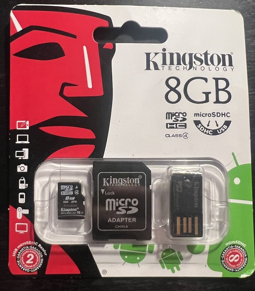 Kingston Micro SD Reader 8 GB Micro SD HC Micro SD Adapter