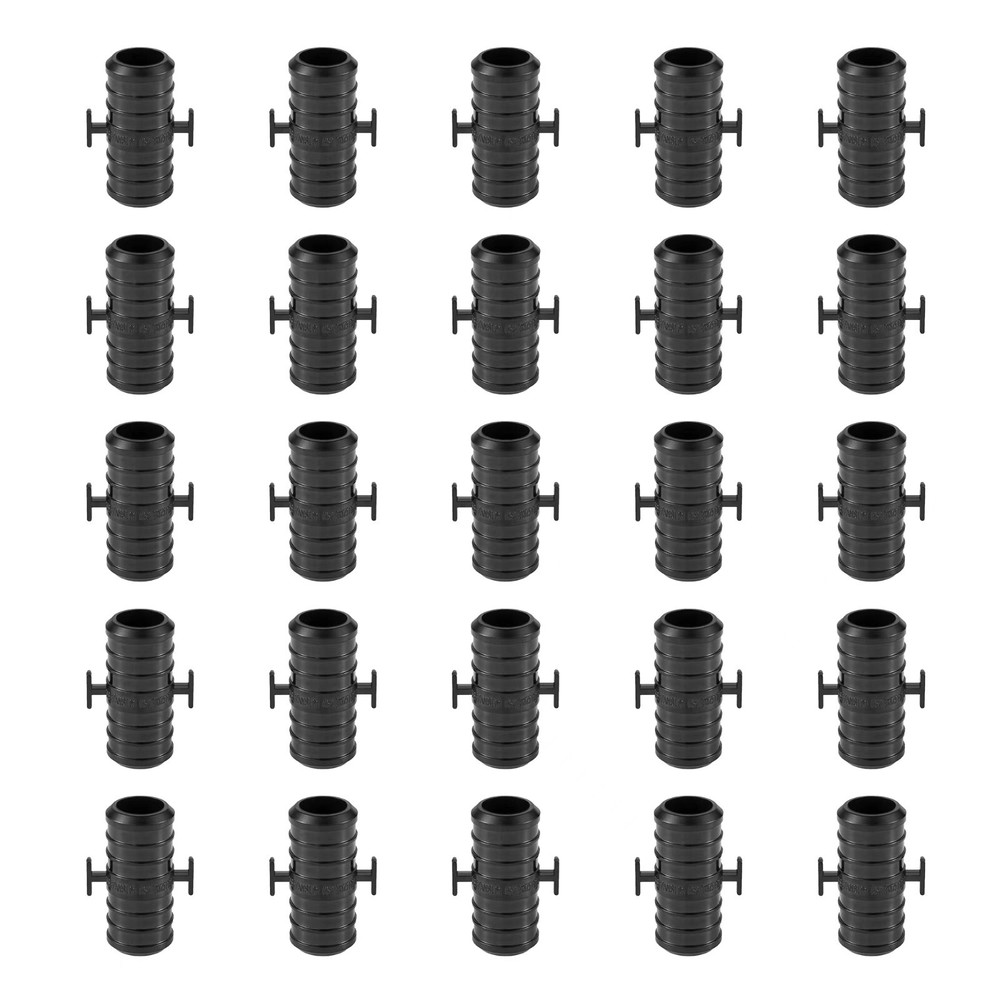 25 PCS Poly Crimp Pex Fitting 1/2" X 1/2"  Straight Coupling With Position Tab