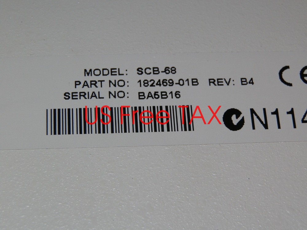 NATIONAL INSTRUMENTS SCB-68 1