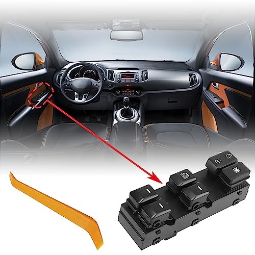 Power Window Master Control Switch Button Compatible with Kia Sportage 2014