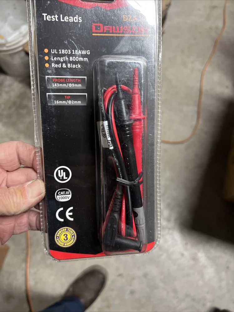 Dawson DZA 100  Test Leads  Length 800 MM