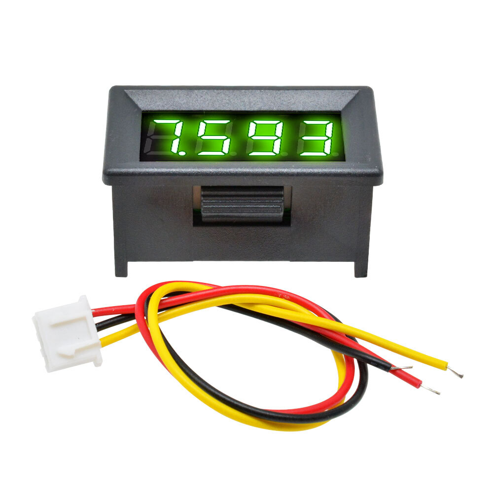 DC 0-100V 0.36"LED Display 3-wire Voltmeter Voltage Meter Panel Red/Blue/Green