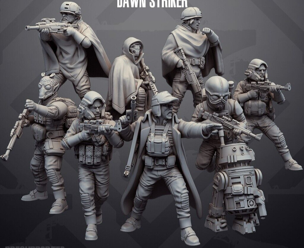 Star Wars Legion Rebel Sleeper Cell Unit - Proxy Models