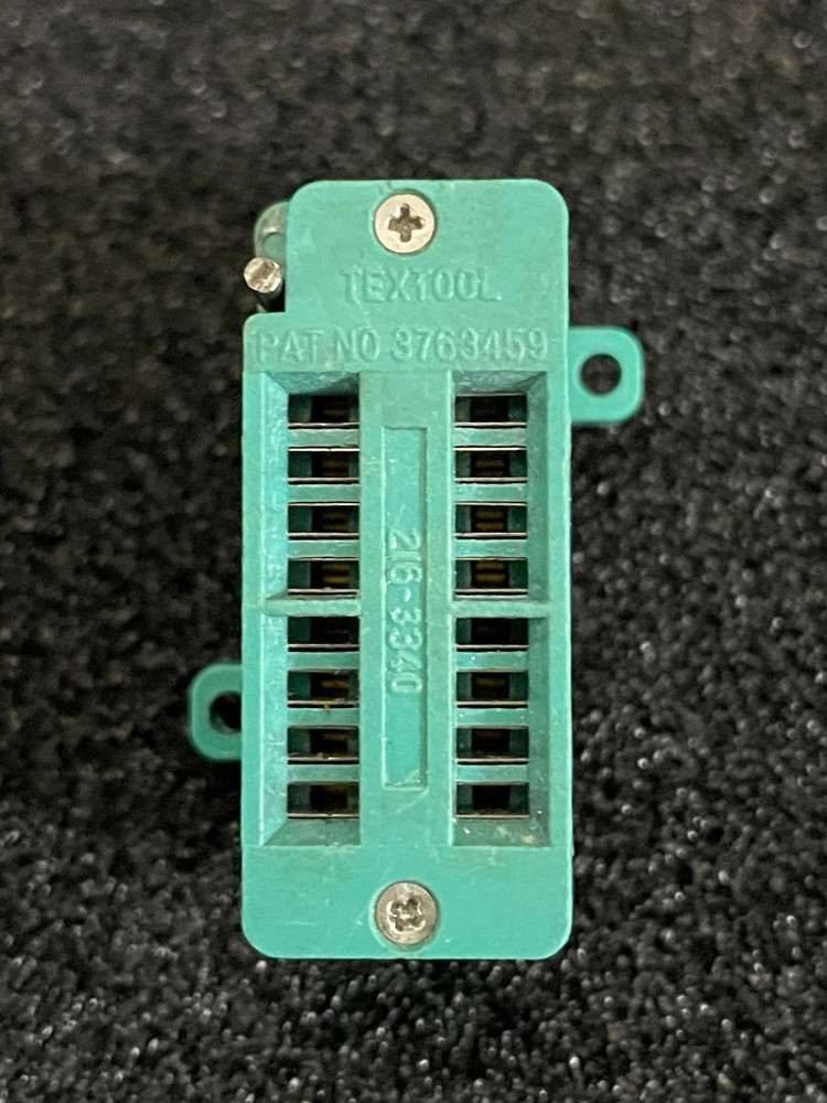 1pc 3M 216-3340  TEXTOOL DIP  ZIP SOCKET 16POS  **NOS