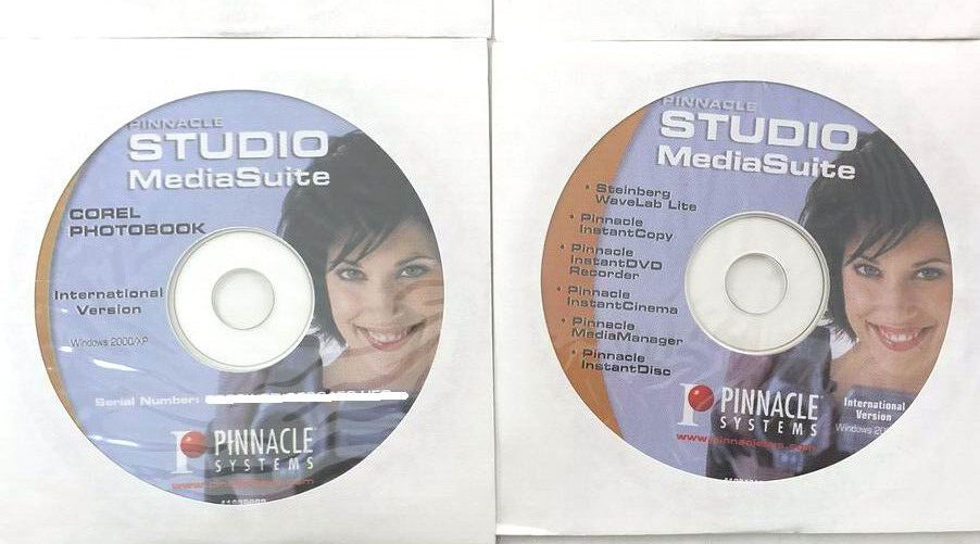 PINNACLE STUDIO PLUS 9 / STUDIO MEDIA SUITE WITH MANUALS