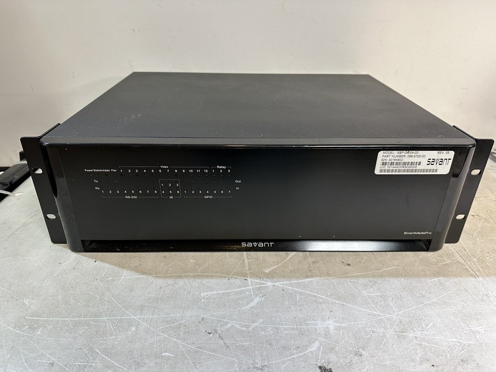 SAVANT SMARTMEDIA PRO CHASSIS SSP-0600-00 NO MODULES