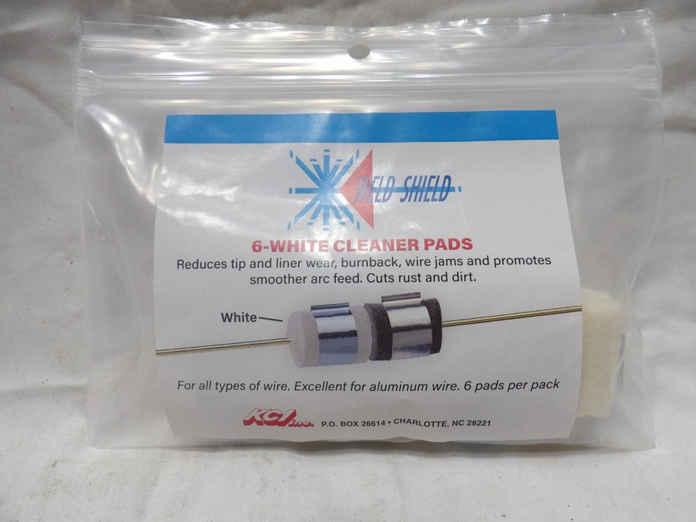 KCI Weld Shield White Cleaner Pads (Pkg of 6)