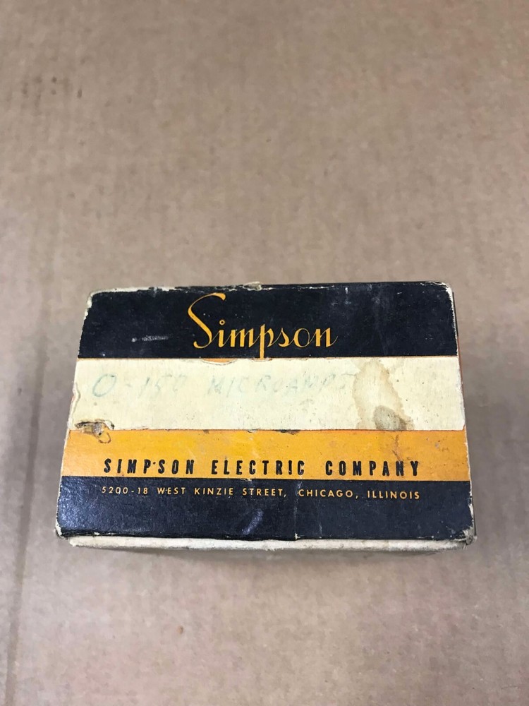 Vintage Simpson 150 Microamp Meter - Untested