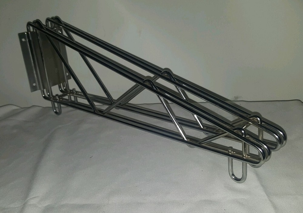 Restaurant Direct Wall Bracket, Double Shelf Support, Chrome 6 available