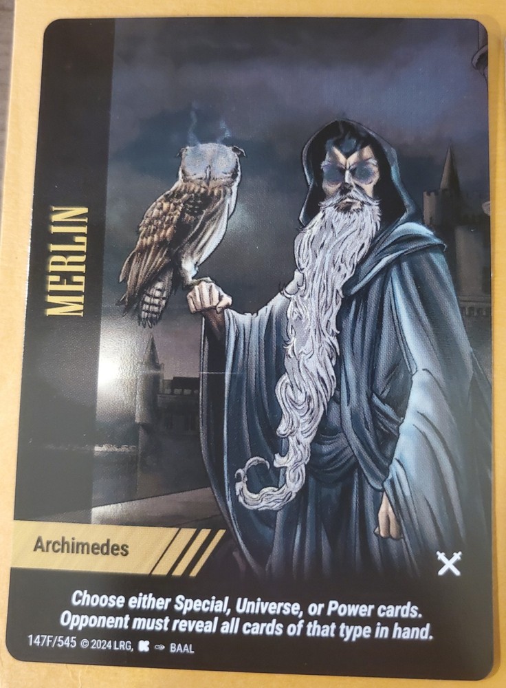 OverPower ERB World Legends Kickstarter Character Merlin FOIL STACK