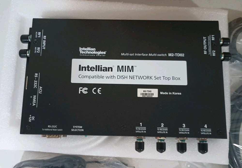 Intellian M2-TD02 MIM Multi-Satellite Interface Module For DISH Network Open Box
