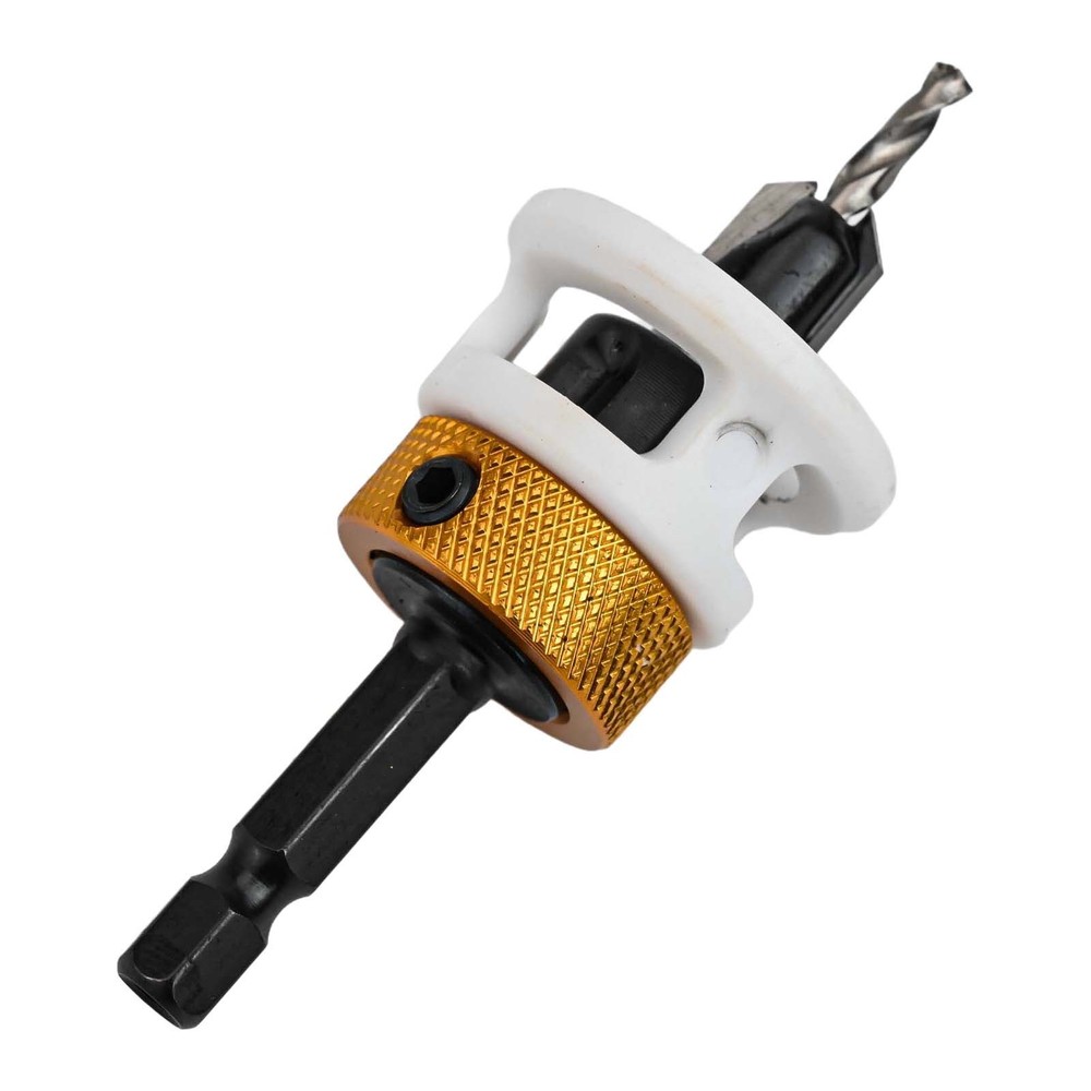 Replaceable Countersink Drill Bits Set of 3 with Adjustable Depth Feature